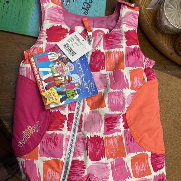 NWT Obermeyer Arielle Bib Ski Pants $70 Paintbrush Print 0-6 mo - Picture 5 of 7